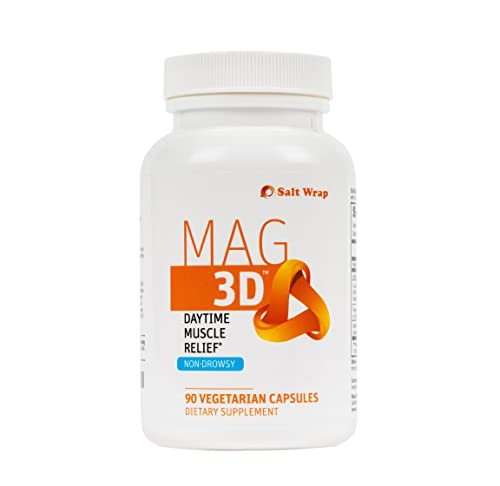SaltWrap Mag 3D – Daytime (Non-Drowsy) Leg Cramp & Muscle Relief Support - Natural - Maple Wellness Supplements