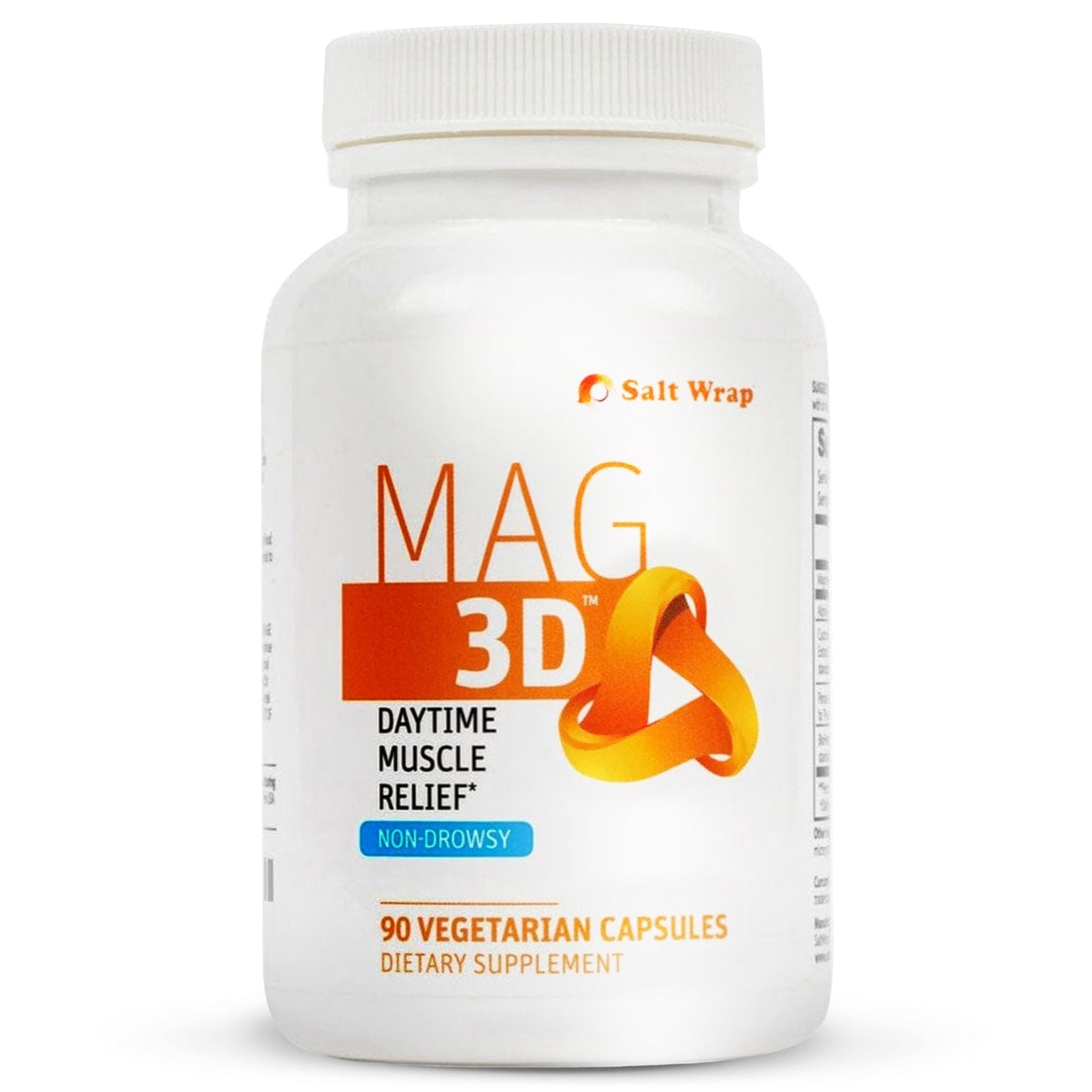 SaltWrap Mag 3D – Daytime (Non-Drowsy) Leg Cramp & Muscle Relief Support - Natural Supplement for Muscle and Nerve Health with Turmeric, Alpha Lipoic Acid & Magnesium - Maple Wellness Supplements