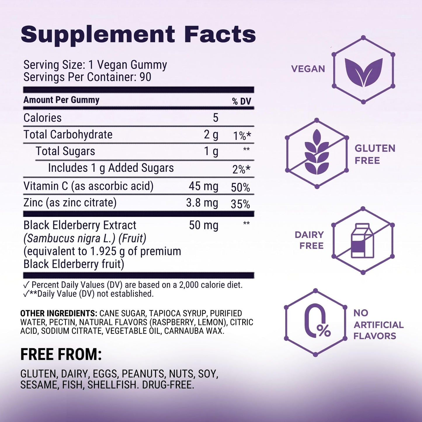 Sambucol Elderberry Gummies - Immune Support Supplement for Adults & Kids with Vitamin C & Zinc, Sambucol Elderberry - Maple Wellness Supplements