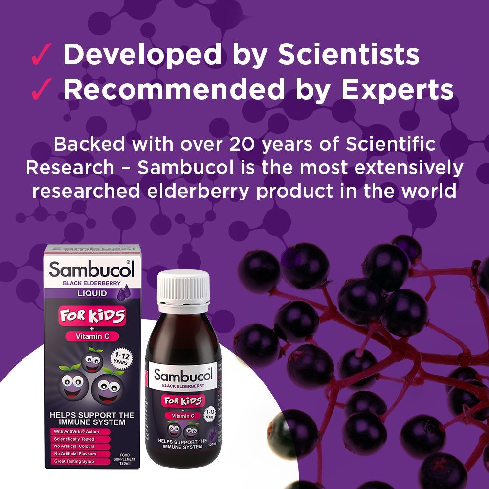 Sambucol Kids 120 ml For Immune Support, Drop - Maple Wellness Supplements
