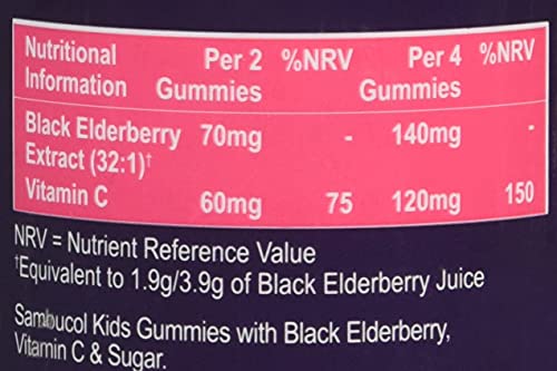SAMBUCOL KIDS GUMMIES 30'S, 30 Count (Pack of 1) - Maple Wellness Supplements