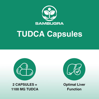 Sambugra TUDCA Liver Supplements 1100mg, 3rd Party Tested Ultra Strength Bile Salt TUDCA Supplement, Liver Support for Detox - Maple Wellness Supplements