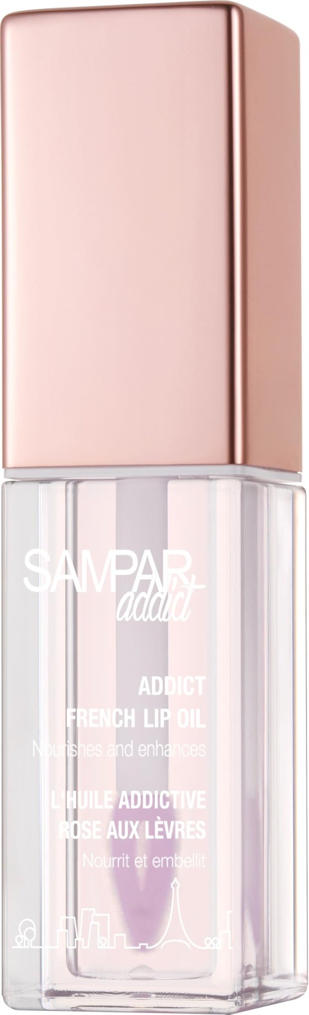 Sampar Addict French Oil with Sponge Applicator - Korean Beauty Perfect for Lip Oils & Glosses | Rosehip, Rare Beauty Tinted Lip Oil, Broadway Vita-Lip Gloss, Saie Glossy Bounce, - Maple Wellness Supplements