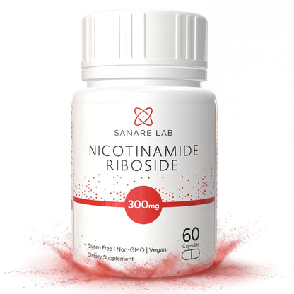 Sanare Lab NAD+ Supplement with Nicotinamide Riboside (NR) 300 mg | Cellular Energy & Metabolism Support | 60 Capsules - Maple Wellness Supplements