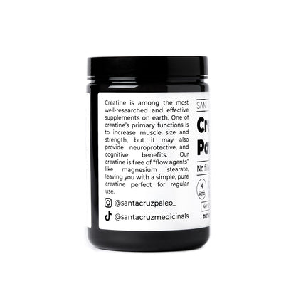 Santa Cruz Paleo, Creatine Monohydrate Powder Micronized, Unflavored Pre Workout and Muscle Support Supplement, Gluten Free Keto, Mix with Water or Shakes - Maple Wellness Supplements