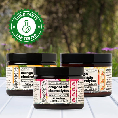 Santa Cruz Paleo Electrolyte Powder, Cherry Limeade, Sugar Free Hydration Drink Mix with Himalayan Pink Salt, Sea Salt, Magnesium Glycinate, Potassium Chloride - Maple Wellness Supplements