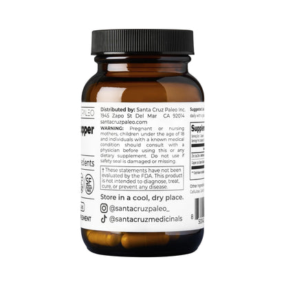 Santa Cruz Paleo, Zinc & Copper Mineral Supplement, High Absorption Formula, Zinc Supplement for Skin & Hair, L Methionine, Copper Gluconate, Trace Minerals - Maple Wellness Supplements