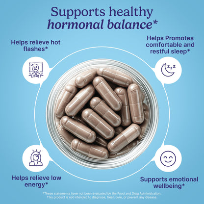 Santo Remedio Hormonal Balance for Women | Menopause Support for Hot Flashes, Night Sweats & Mood Swings | Hormone-Free Formula with Siberian Rhubarb, Chaste Tree & DIM | Doctor Juan Rivera Product - Maple Wellness Supplements
