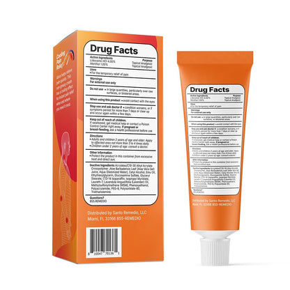 Santo Remedio Pain Relief Cream with Lidocaine & Menthol, Fast-Absorbing Non-Greasy Topical for Joint & Muscle Pain, Joint Support with MSM & Glucosamine, by Dr. Juan Rivera - Maple Wellness Supplements