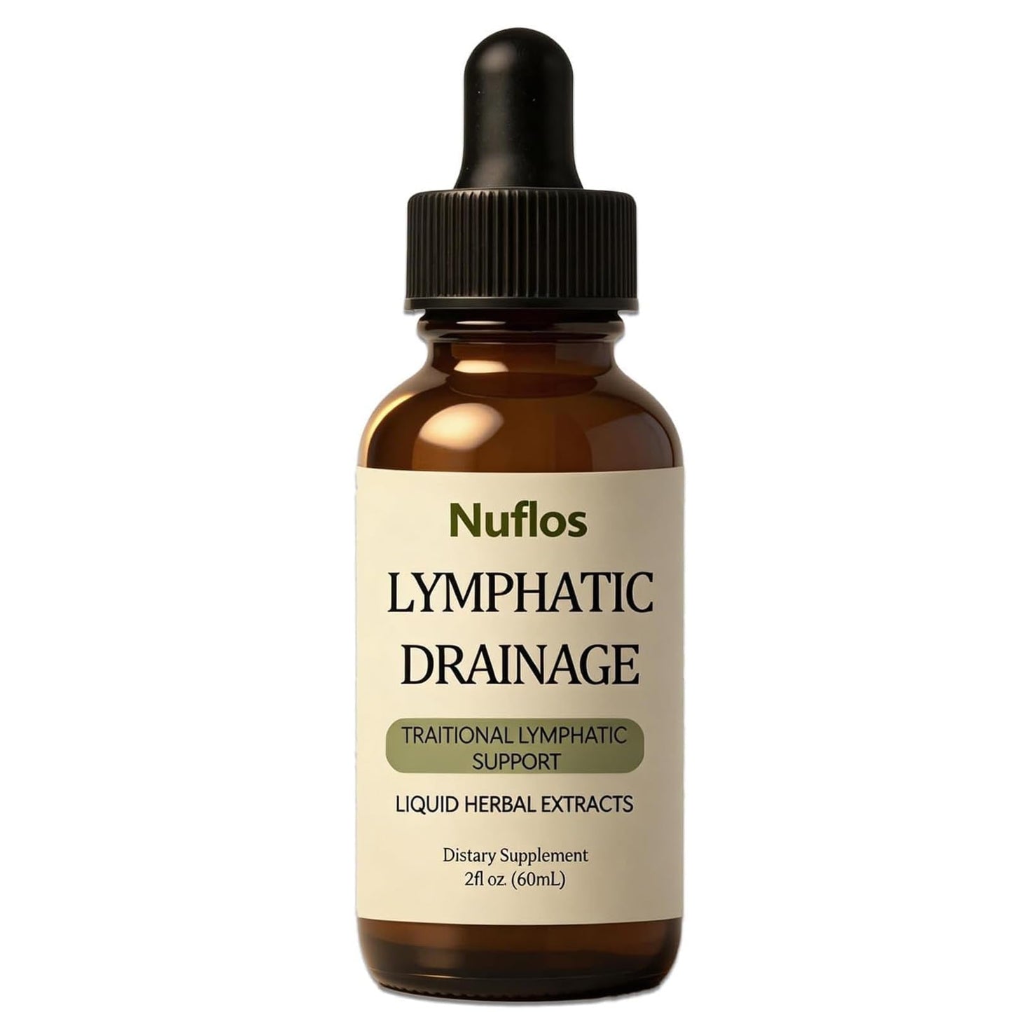 SAPURAIS Nuflos Lymphatic Drainage Drops, Supports Fluid Balance & Immune Health, 2 fl.oz - Maple Wellness Supplements