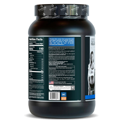 SASCHA FITNESS Hydrolyzed Whey Protein Isolate,100% Grass-Fed (2 Pounds, Vanilla) - Maple Wellness Supplements