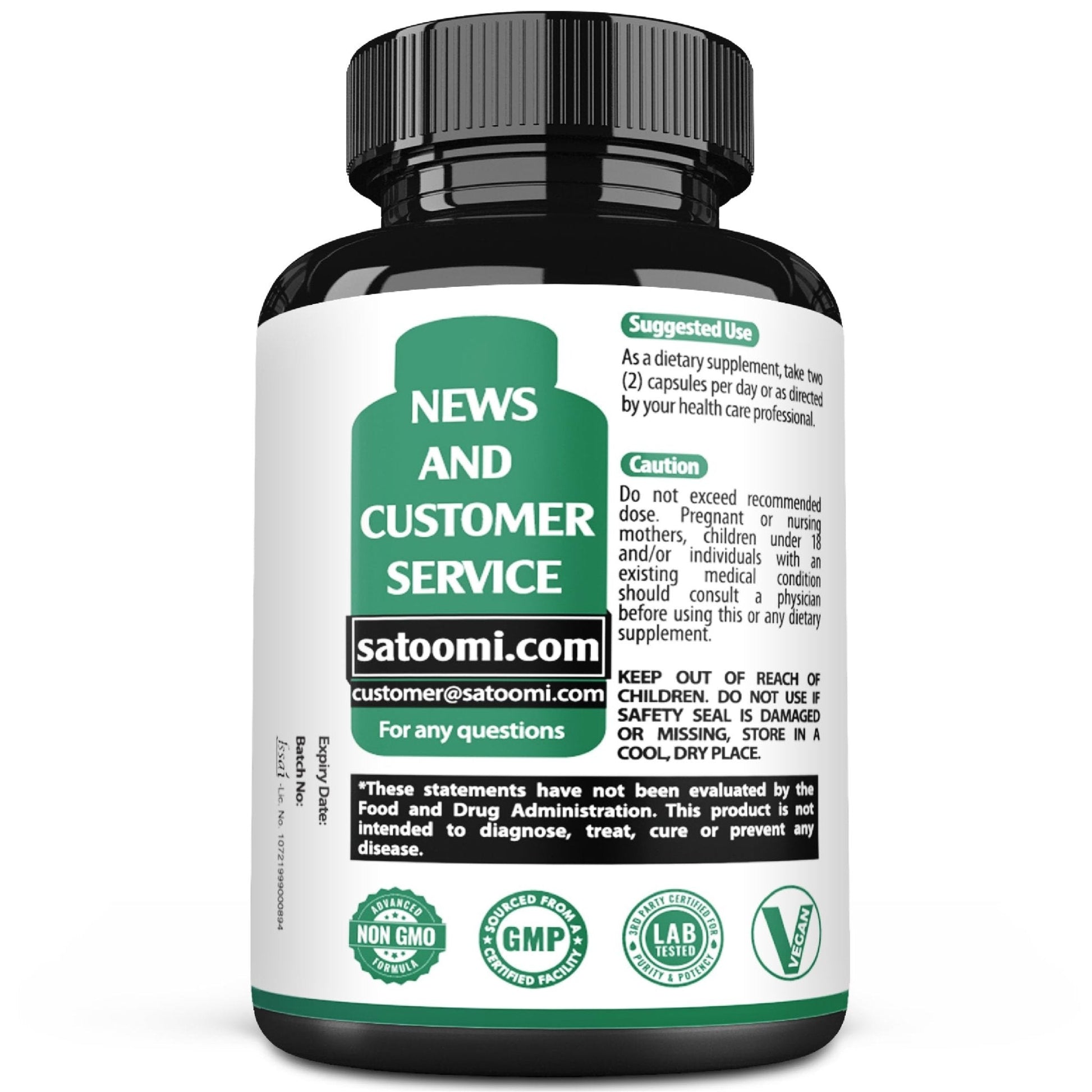 Satoomi 9in1 Moringa Capsules - Featuring Moringa, Turmeric, Boswellia, Ginger, Ashwagandha, Ceylon Cinnamon and Milk Thistle, and Resveratrol | Support Mood, Heart & Overall Health - 60 Count - Maple Wellness Supplements
