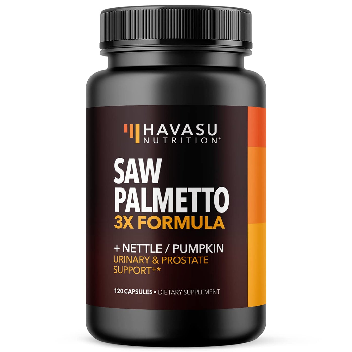 Saw Palmetto Supplement with Stinging Nettle and Pumpkin Seed Extract - Advanced 3X Formula - DHT Blocker Urinary Health and Prostate Support for Mens Health - Maple Wellness Supplements