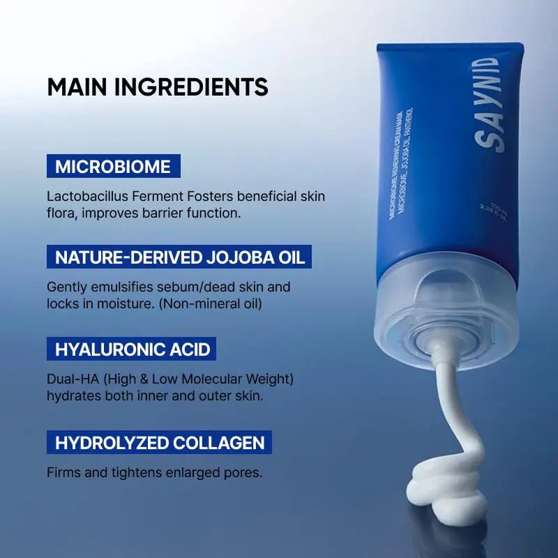SAYNID MICROBIOME RENEWING CREAM MASK TRIAL KIT, Wash-off Cream, Soft Exfoliating Face Scrub Dead Skin Cells | 4.5g/0.15oz (3EA) - Maple Wellness Supplements