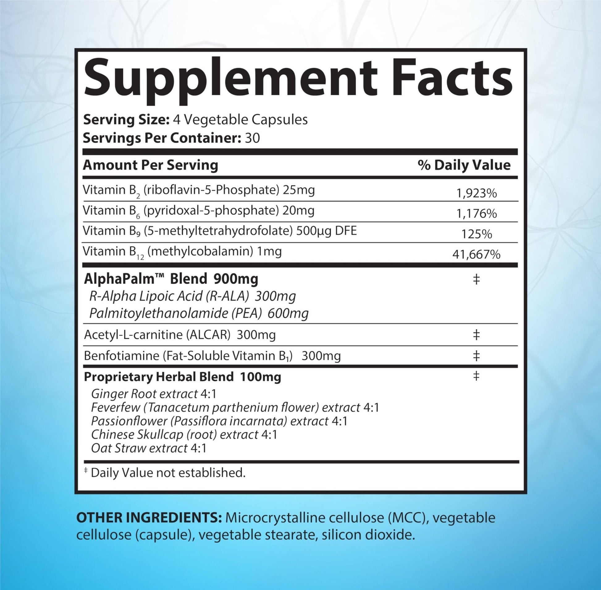 SciatiEase Sciatic Nerve Health Support Supplement - Nerve Support Formula with AlphaPalm, Pea, Vitamin B Complex, Alpha Lipoic Acid 300mg - 120 Capsules - Maple Wellness Supplements