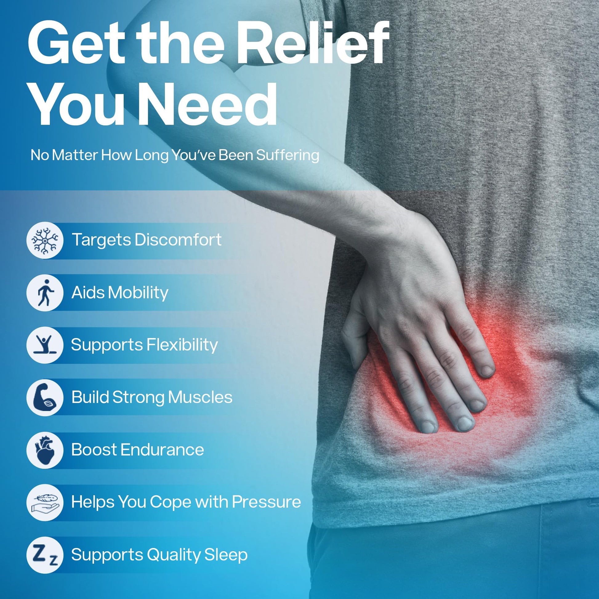 SciatiEase Sciatic Nerve Health Support Supplement - Nerve Support Formula with AlphaPalm, Pea, Vitamin B Complex, Alpha Lipoic Acid 300mg - 3 Bottles - Maple Wellness Supplements