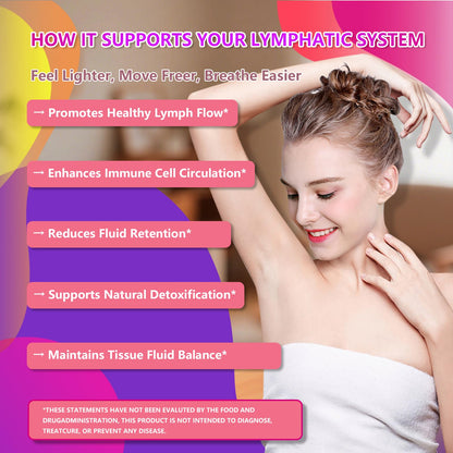 Scibalia Liposomal Lymphatic Drainage Drops, 11-in-1 Organic Lymphatic Support with Red Clover Echinacea Elderberry Burdock Root for Lymph Cleanse Immune Support & Daily Detox Vegan Non-GMO - Maple Wellness Supplements