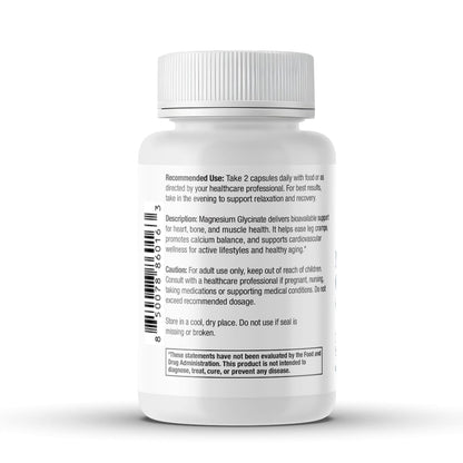 Scientific Health Solutions Magnesium Glycinate 150 mg – High‑Absorption Magnesium for Heart, Bone & Muscle Health – Supports Leg Cramps & Cardiovascular Function – Gentle on Stomach, Vegan, 60 Count - Maple Wellness Supplements