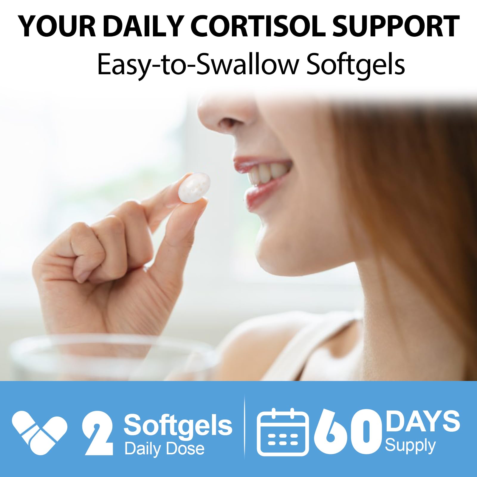 SCOLA Cortisol Supplement for Women and Men with Magnesium, Ashwagandha/L-Theanine, Cortisol Detox Manager, Cortisol Reducer Supports Relaxation & Calm, Mood, Sleep, 120 Count - Maple Wellness Supplements