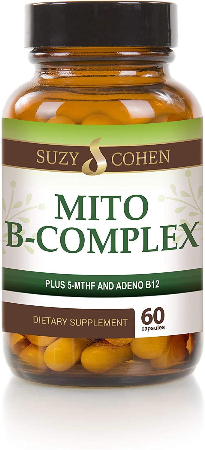 Script Essentials Suzy Cohen, Mito B Complex Dietary Supplement, 5-MTHF, Adeno B12, Methylation Support, Supports Healthy Nervous System - Maple Wellness Supplements