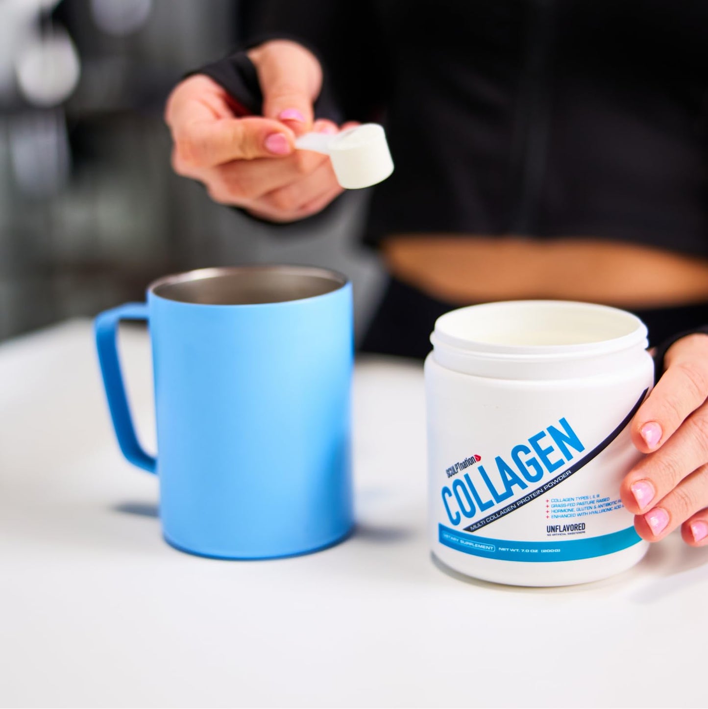 Sculpt Nation by V Shred Collagen Peptides Powder - Types I, II, and III Collagen Plus - Maple Wellness Supplements