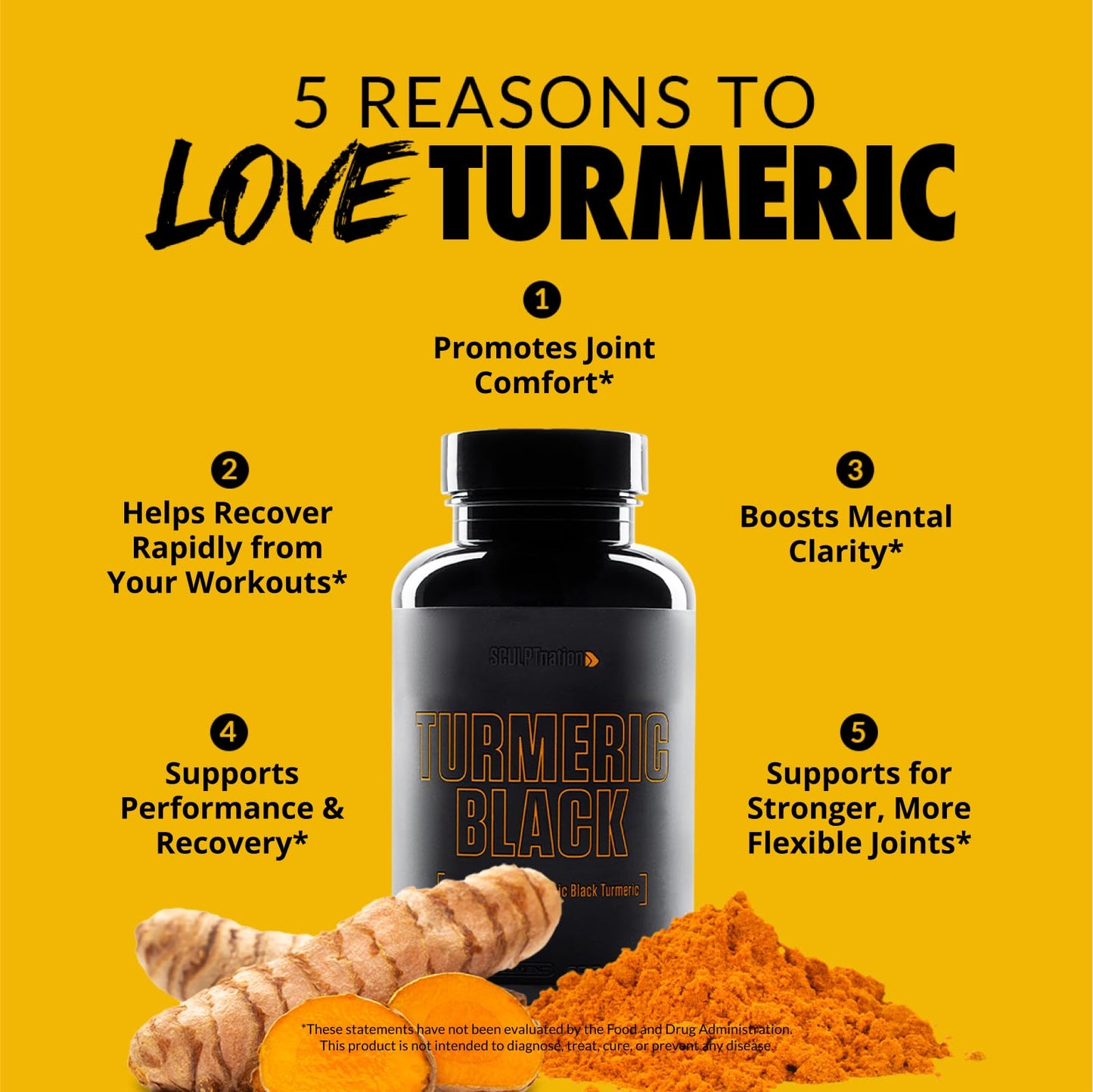 Sculpt Nation by V Shred Powerful Turmeric Supplement - Turmeric Curcumin - Maple Wellness Supplements