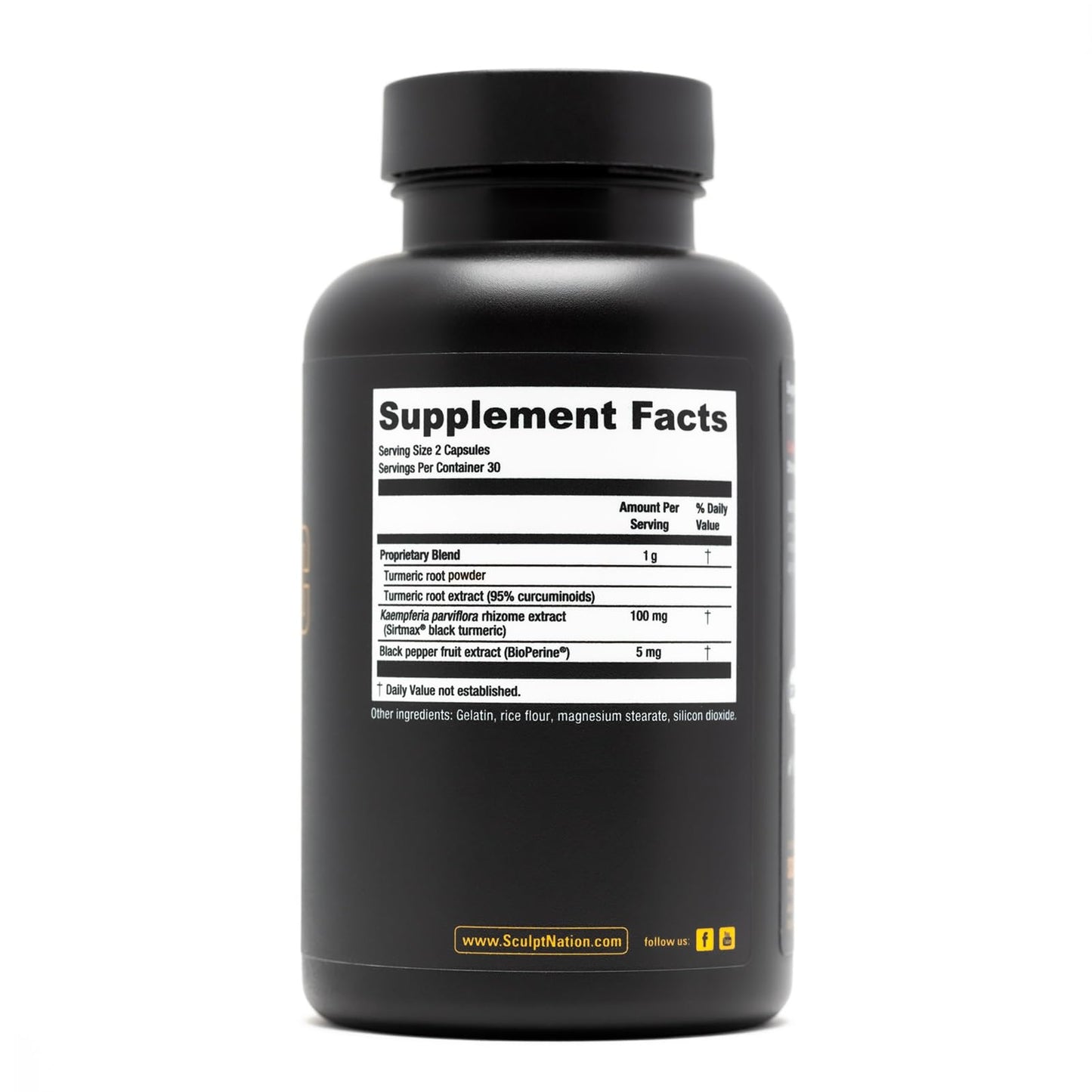 Sculpt Nation by V Shred Powerful Turmeric Supplement - Turmeric Curcumin - Maple Wellness Supplements