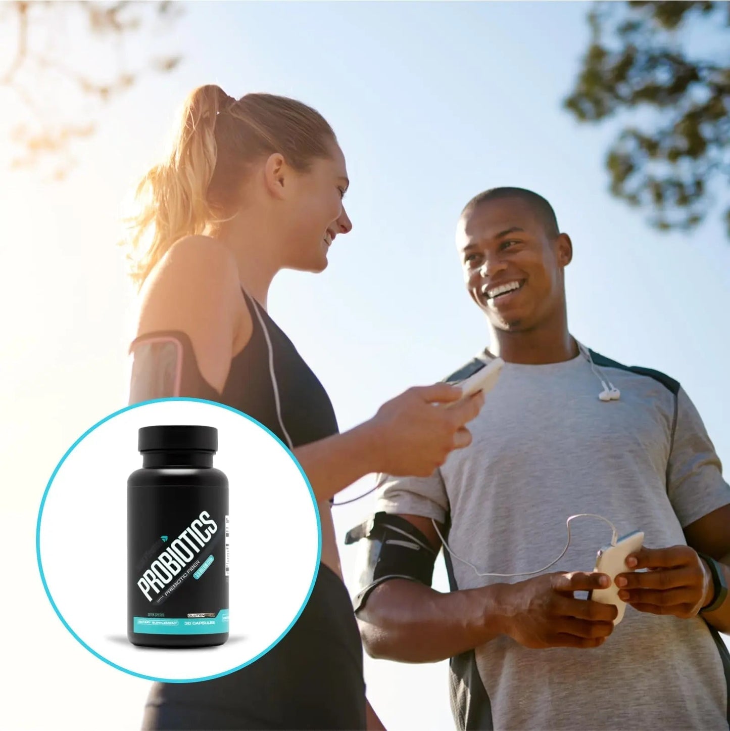 Sculpt Nation by V Shred Premium Probiotics - Digestive & Gut Health Support - Helps with Occasional Constipation, Gas and Bloating - 30-Day Supply - Maple Wellness Supplements