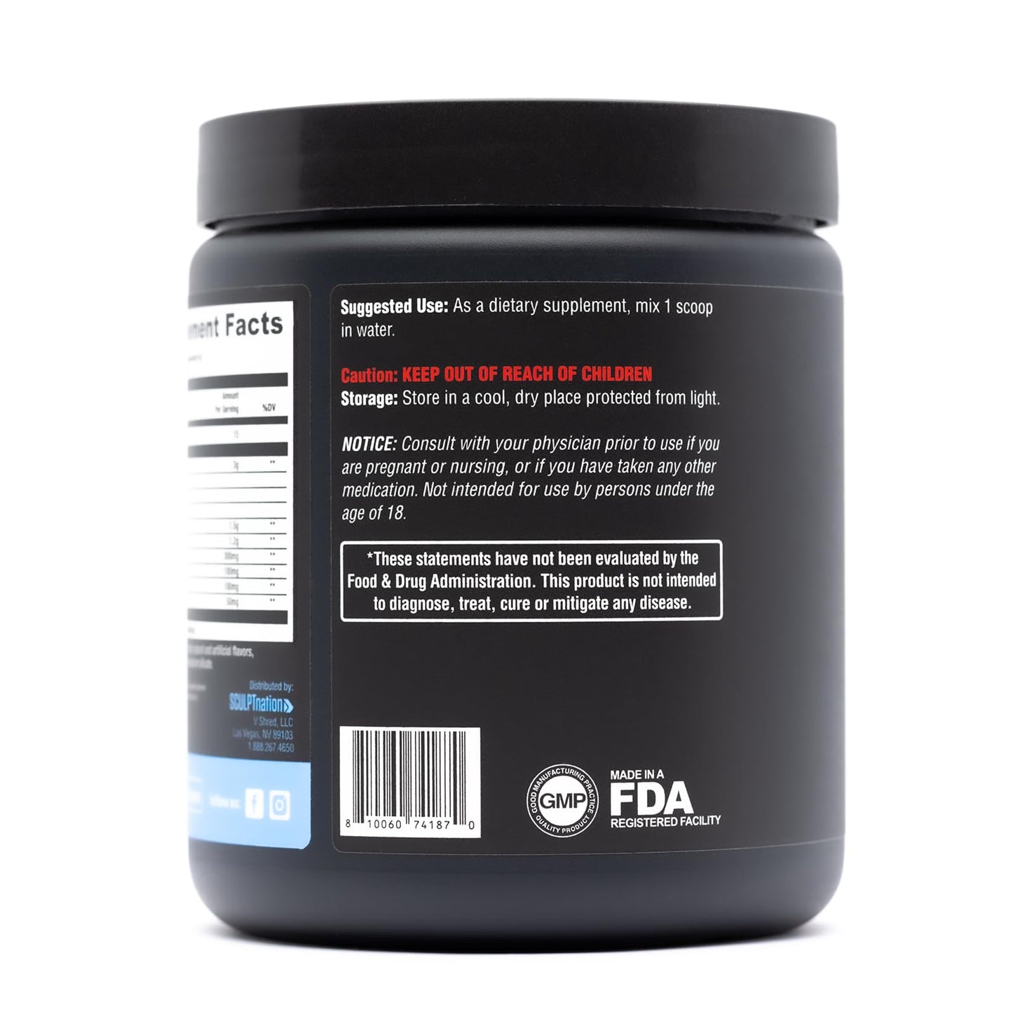 Sculpt Nation by V Shred PreWorkout - Premium Pre Workout Powder with Amino Acids - Maple Wellness Supplements