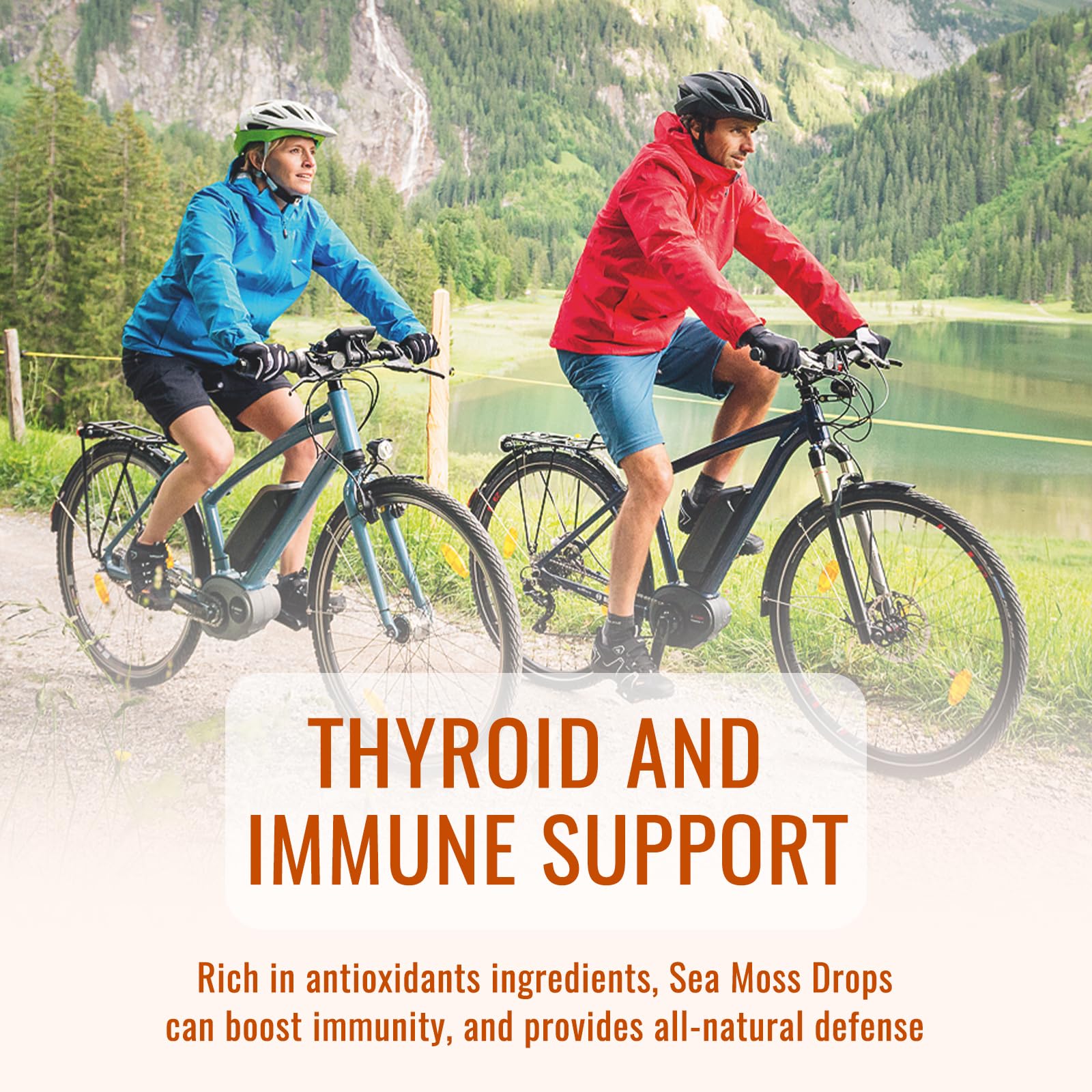 Sea Moss Liquid Drops: Organic Irish Sea Moss 2500mg with Turmeric, Bladderwrack - Maple Wellness Supplements