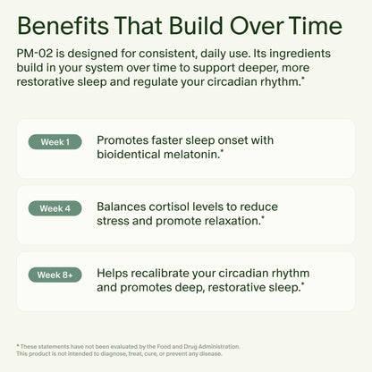 Seed PM-02 Sleep + Restore - Sleep Aid for Women & Men - Non-Habit Forming Bioidentical Melatonin & Ashwagandha - Vegan & Shelf-Stable - 30 Capsules (30-Day Supply) - Maple Wellness Supplements