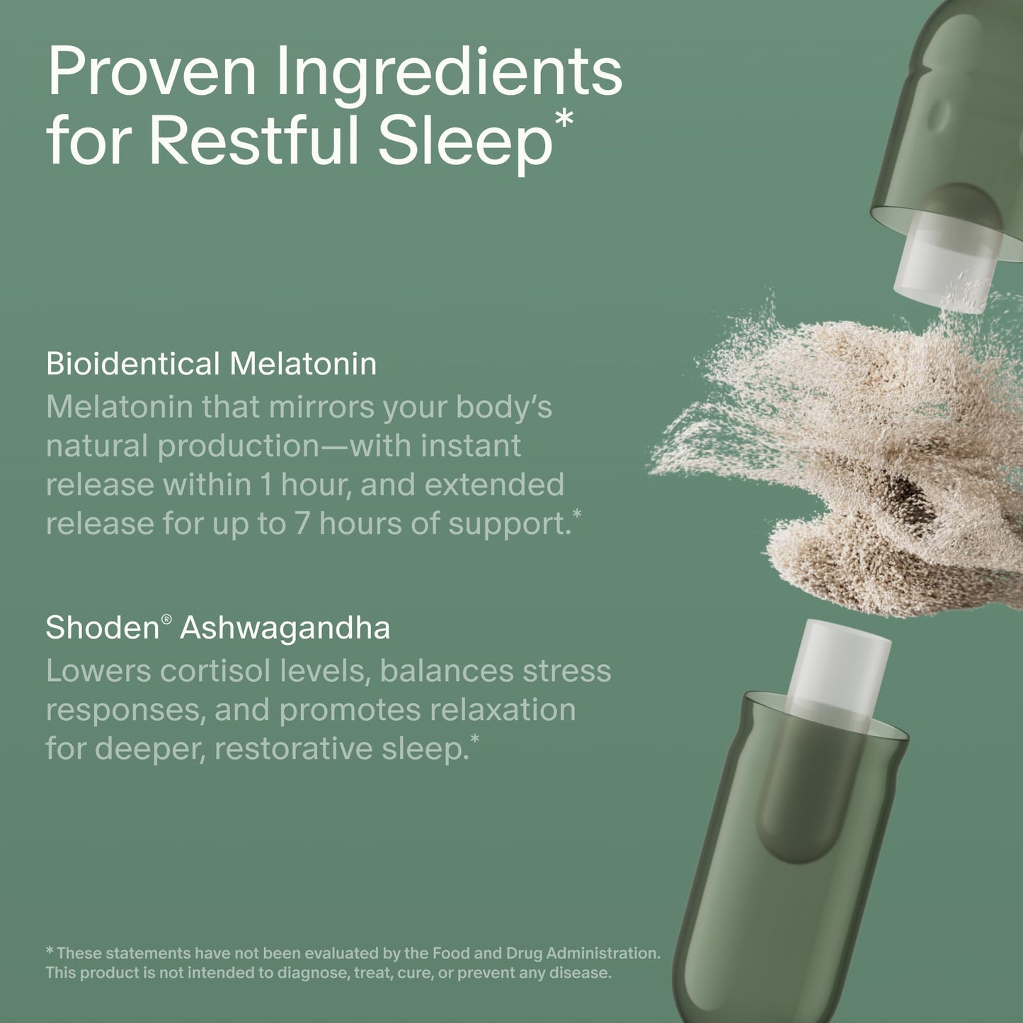 Seed PM-02 Sleep + Restore - Sleep Aid for Women & Men - Non-Habit Forming Bioidentical Melatonin & Ashwagandha - Vegan & Shelf-Stable - 30 Capsules (30-Day Supply) - Maple Wellness Supplements