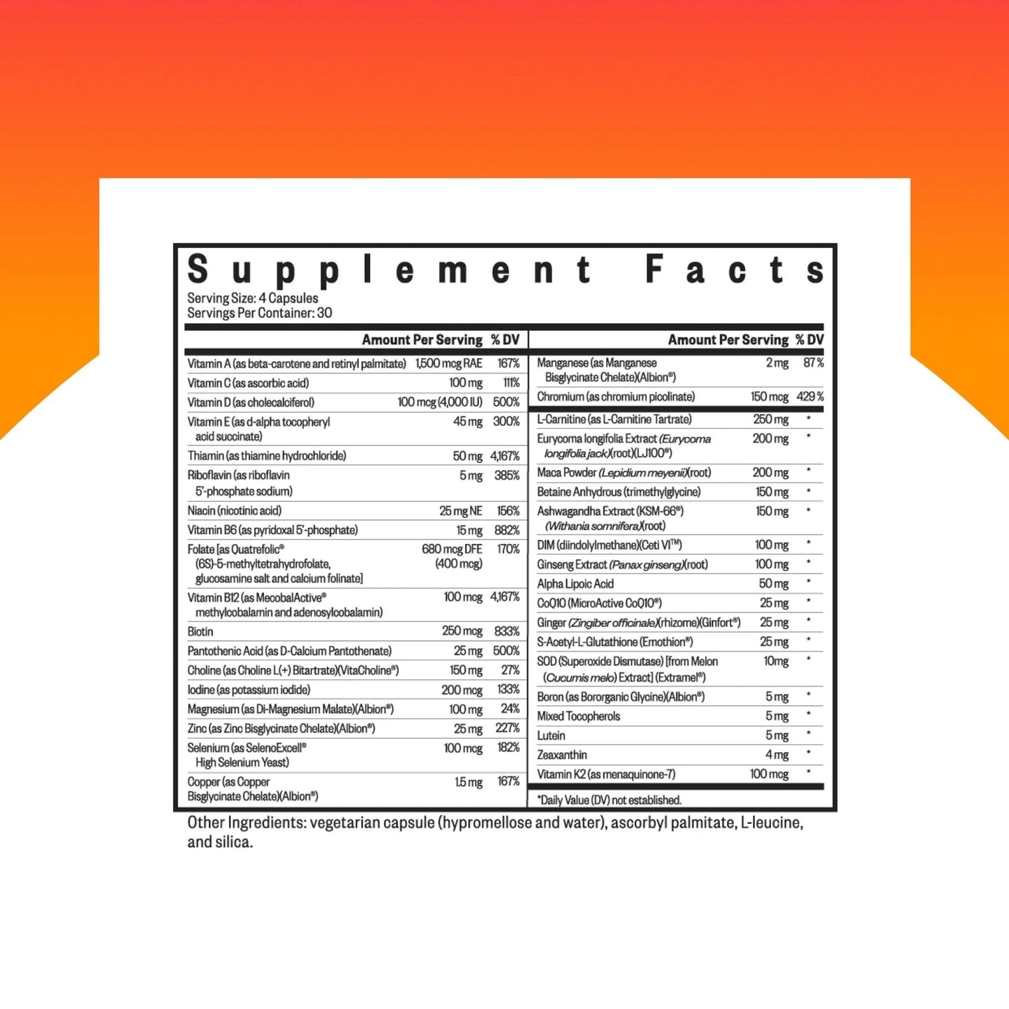 Seeking Health Optimal Man - Multivitamin Supplement with Zinc, Active Folate, & Alpha-Lipoic Acid - Multivitamin Supports Energy & Brain Health - Support Healthy Aging - Maple Wellness Supplements