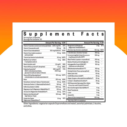 Seeking Health Optimal Man - Multivitamin Supplement with Zinc, Active Folate, & Alpha-Lipoic Acid - Multivitamin Supports Energy & Brain Health - Support Healthy Aging - Maple Wellness Supplements