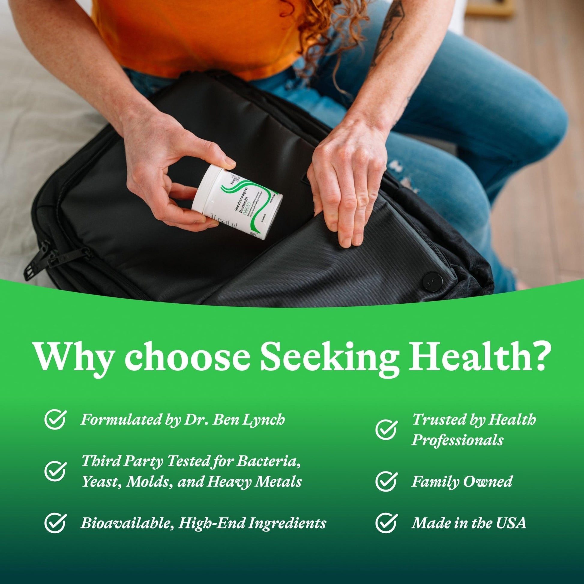 Seeking Health Saccharomyces Boulardii - Gentle Digestive Support for Healthy Bowel Movements* - Supports a Good GI Tract Environment & Microbiome While Traveling* - Maple Wellness Supplements