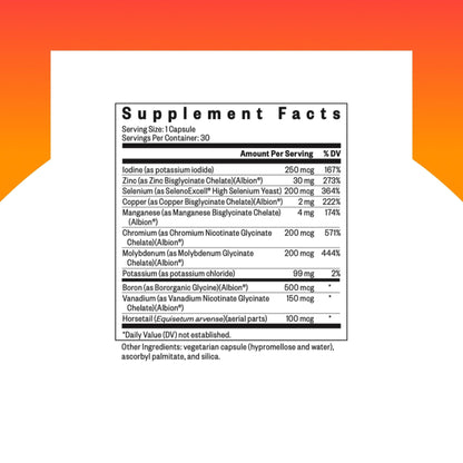 Seeking Health Trace Minerals Complex - Includes 10 Essential Trace Minerals - Mineral Supplement Supports Immune & Nervous System - Maple Wellness Supplements