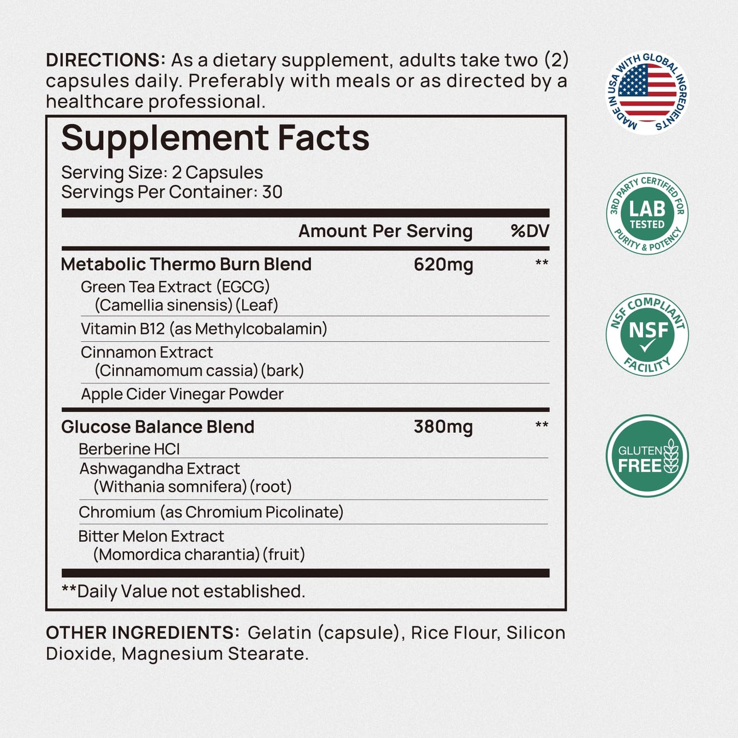 Selerb Metaburn Weight Loss Pills for Women & Men - Appetite Suppressant & Fat Burner, Metabolism Support Weight Loss Supplement with Berberine - Maple Wellness Supplements