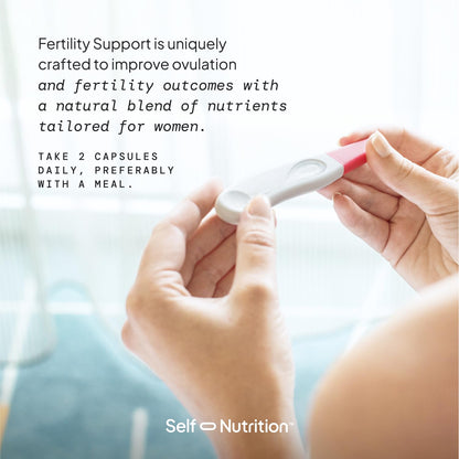 SELF NUTRITION Fertility Support for Women | Conception for Her, Coenzyme Q10, Ashwagandha, Myo-Inositol & More| Support Cycle Regularity & Ovulation| Vegan, Non-GMO, USA Made-60 Capsules - Maple Wellness Supplements