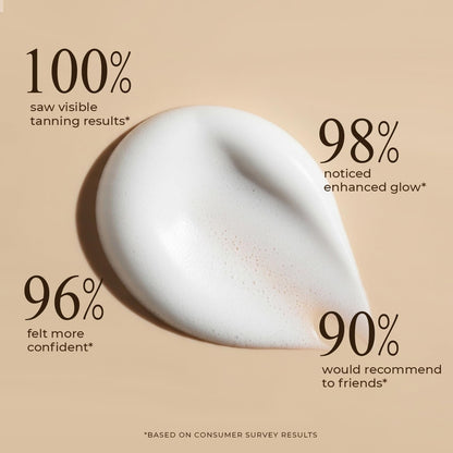 Self Tanner Mousse - USA Made with Natural & Organic Ingredients, Self Tanning Mousse for Dark Fake Tan, Sunless Tanner - Maple Wellness Supplements