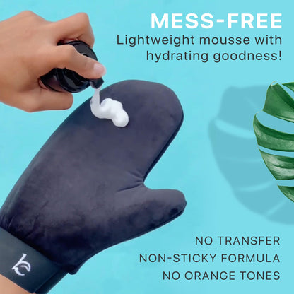 Self Tanner Tanning Mousse Kit - USA Made with Natural & Organic Ingredients - Maple Wellness Supplements