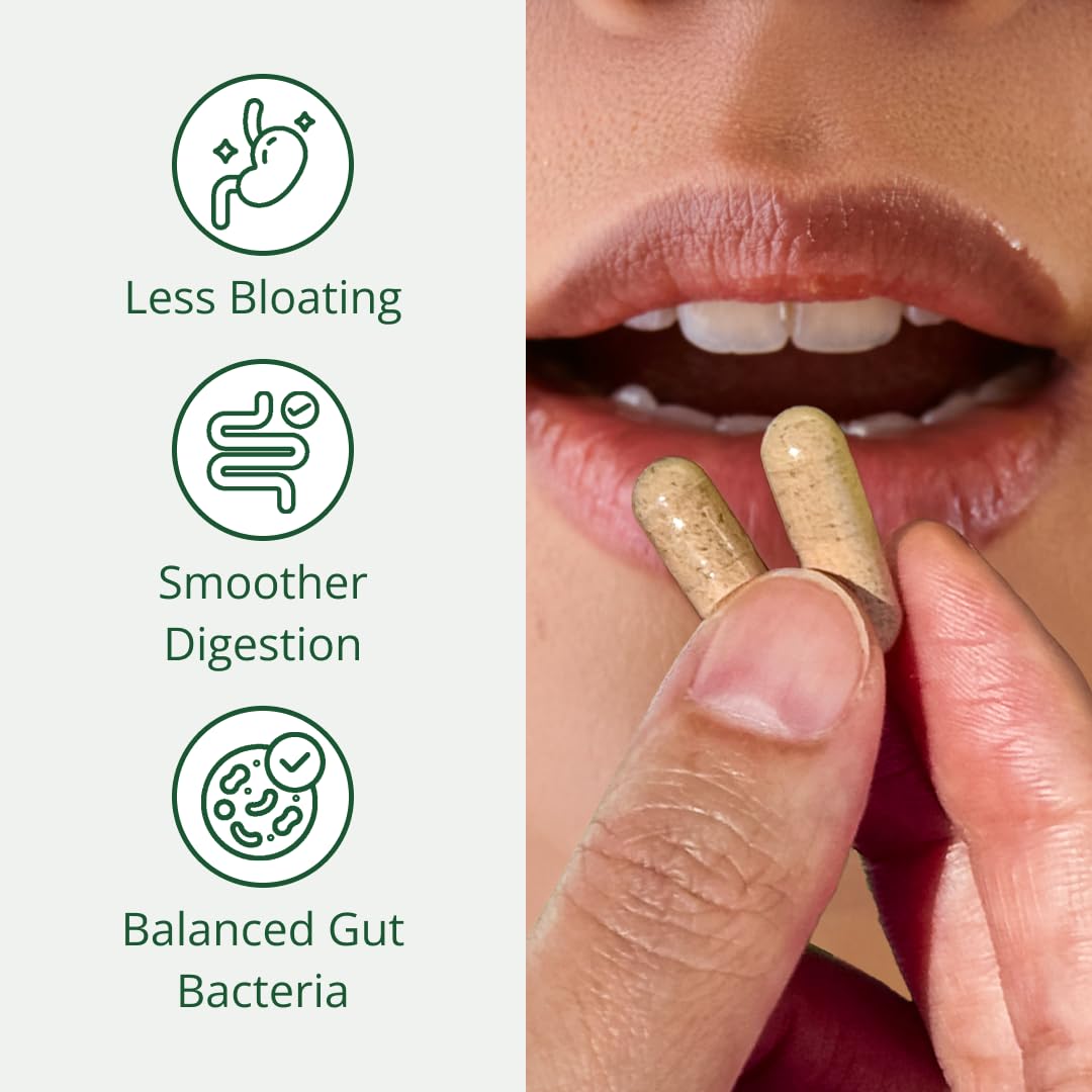 Semaine Super Powered Prebiotic + Probiotic for Women, Effective 3-in-1 Multi-Action Formula to Nourish Gut Health, Soothe IBS, Support Bloat Relief - Maple Wellness Supplements