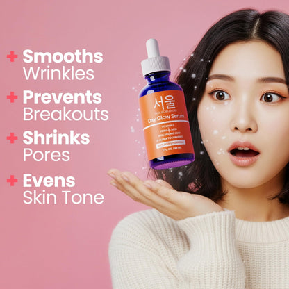 SeoulCeuticals Korean Skin Care 20% Vitamin C Hyaluronic Acid Serum + CE Ferulic Acid - Maple Wellness Supplements
