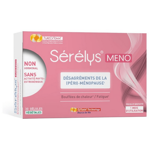Serelys Meno 30 capsules: discomforts of (peri)-menopause - Maple Wellness Supplements