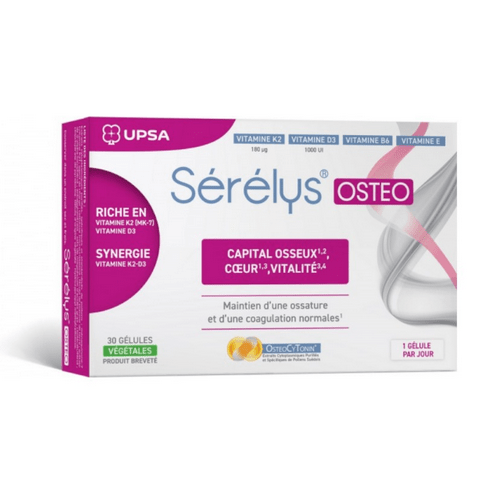 Serelys Osteo 30 capsules: bone capital, heart and vitality - Maple Wellness Supplements