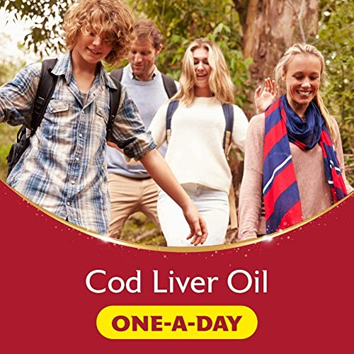 Seven Seas Cod Liver Oil Tablets With Omega-3, Fish Oil, One A Day, 4 Months Supply - Maple Wellness Supplements