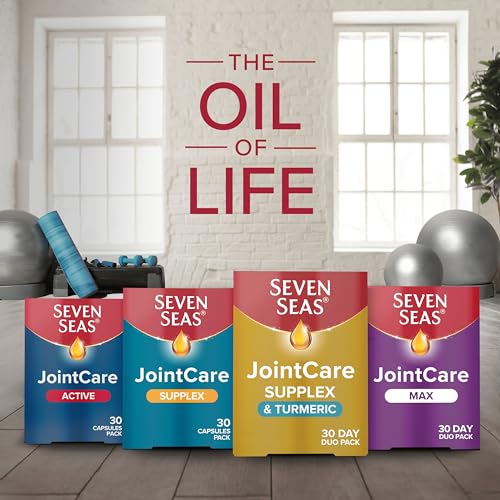 Seven Seas JointCare Supplex & Turmeric, With Glucosamine, Omega-3, Vitamins C and D - Maple Wellness Supplements