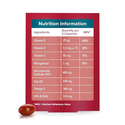 Seven Seas JointCare Supplex, With Glucosamine, Omega-3, Vitamins C, D and E - Maple Wellness Supplements