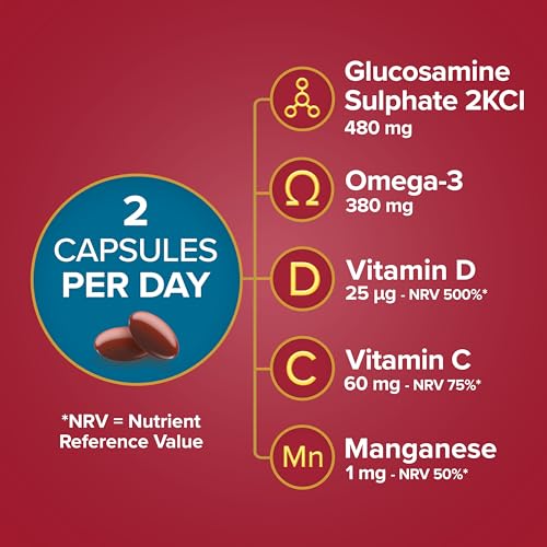 Seven Seas JointCare Supplex, With Glucosamine, Omega-3, Vitamins C, D and E - Maple Wellness Supplements