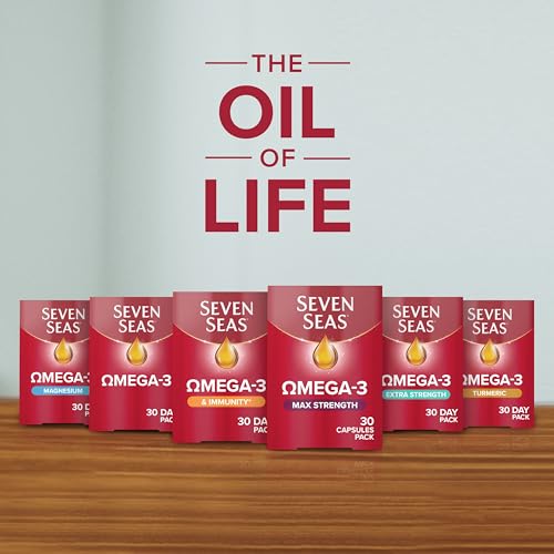 Seven Seas Omega-3 Fish Oil, Max Strength, Omega 3 + Vitamin D For Whole Body Health - Maple Wellness Supplements