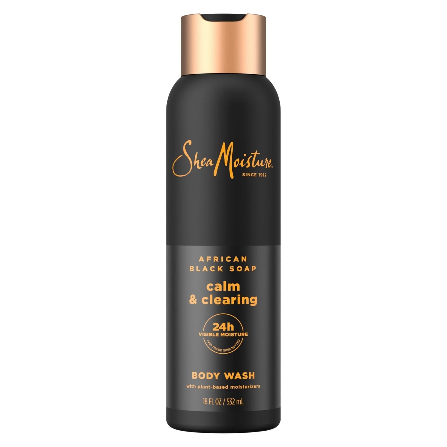 SheaMoisture African Black Soap Body Wash Calm and clearing body wash for 24H Visible Moisture for Healthy, Glowing 18 Oz - Maple Wellness Supplements